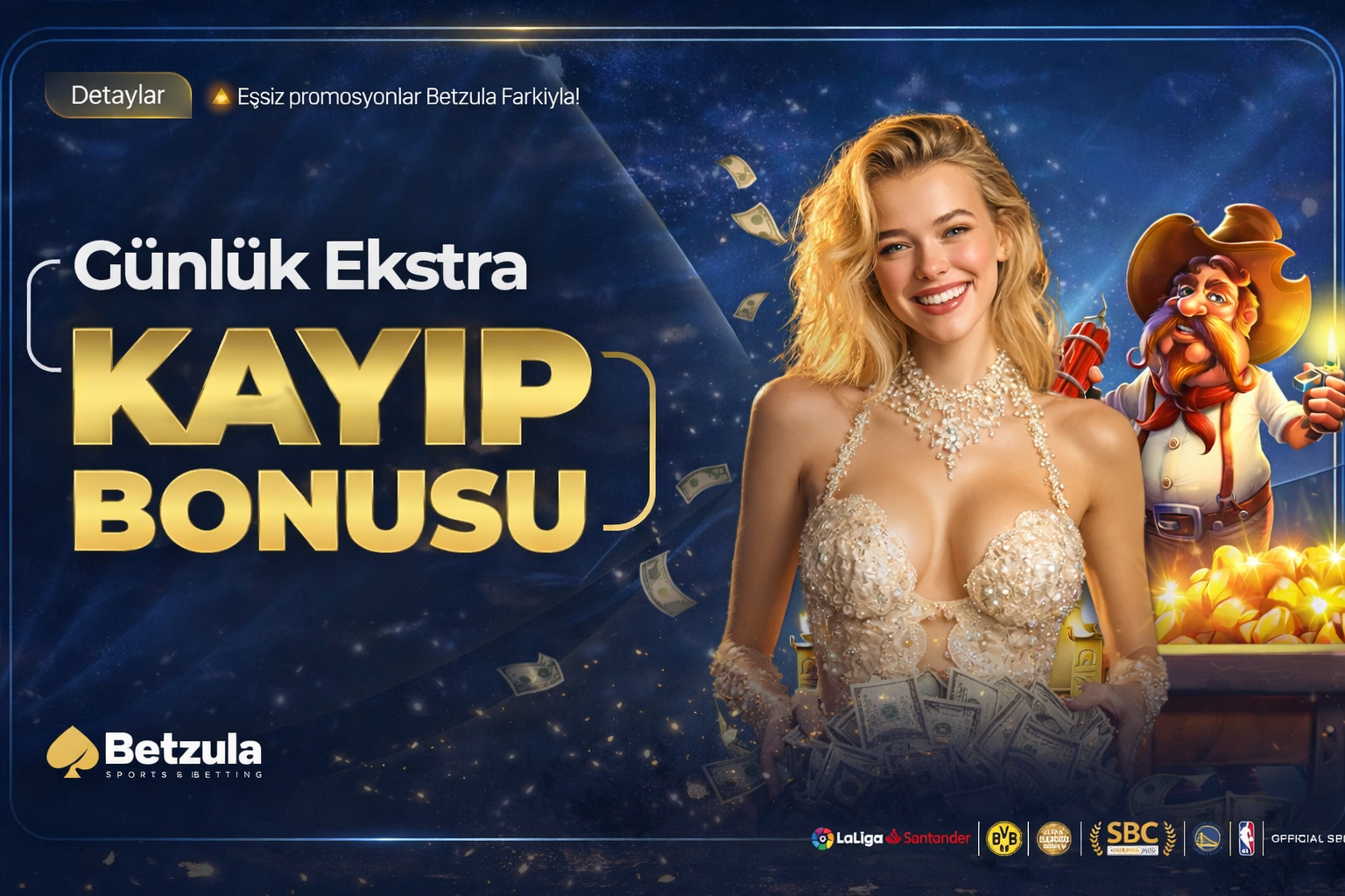 GÜNLÜK EKSTRA KAYIP BONUSU !
